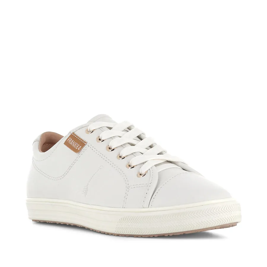 NAT II - WHITE TUMBLED LEATHER