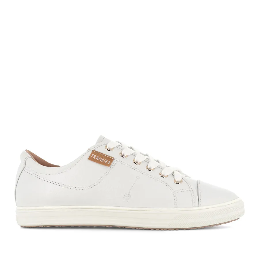 NAT II - WHITE TUMBLED LEATHER