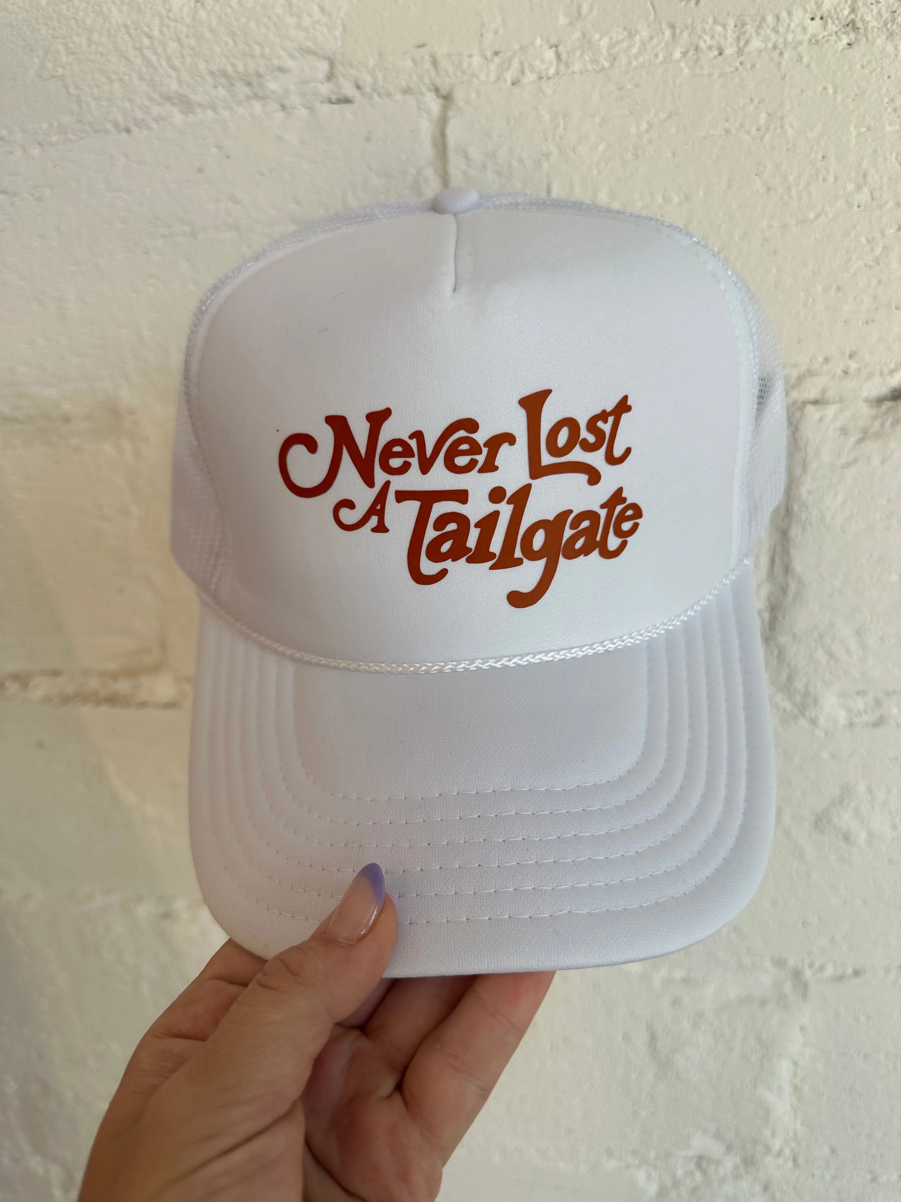 Never Lost A Tailgate Trucker Hat