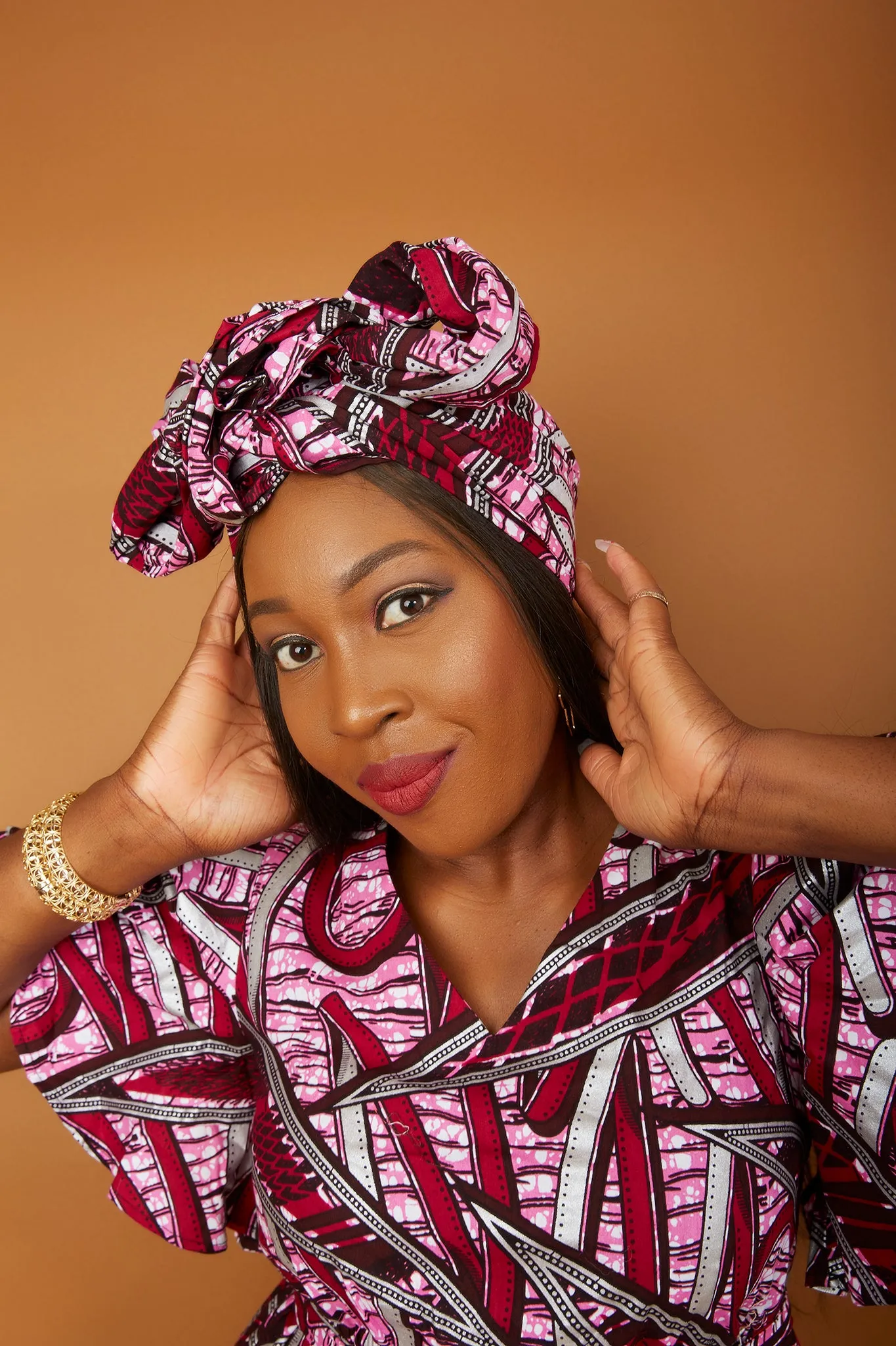 New In African Ankara Print Headwrap/Headtie - Ariella