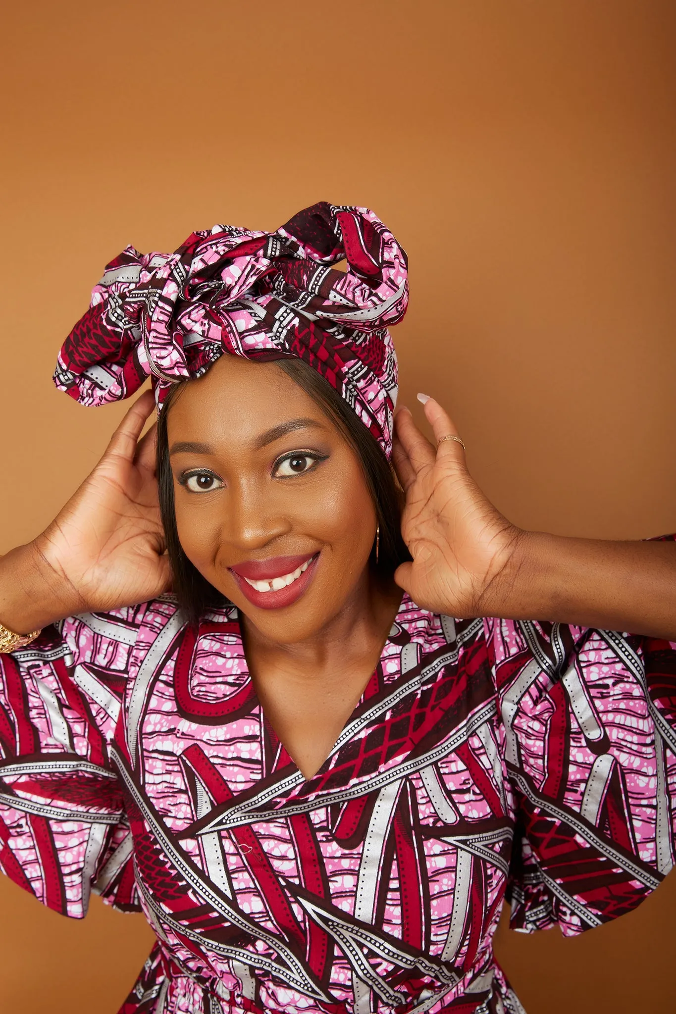 New In African Ankara Print Headwrap/Headtie - Ariella