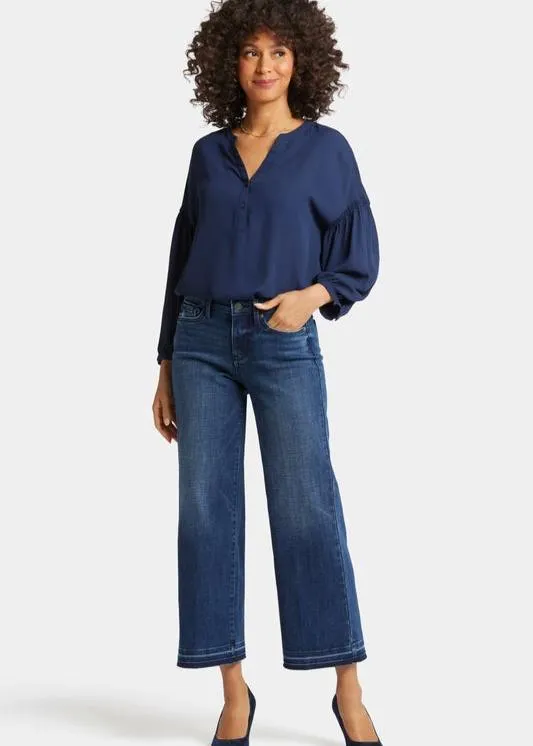 NYDJ - Teresa Wide Leg Ankle Jeans - Moonlight