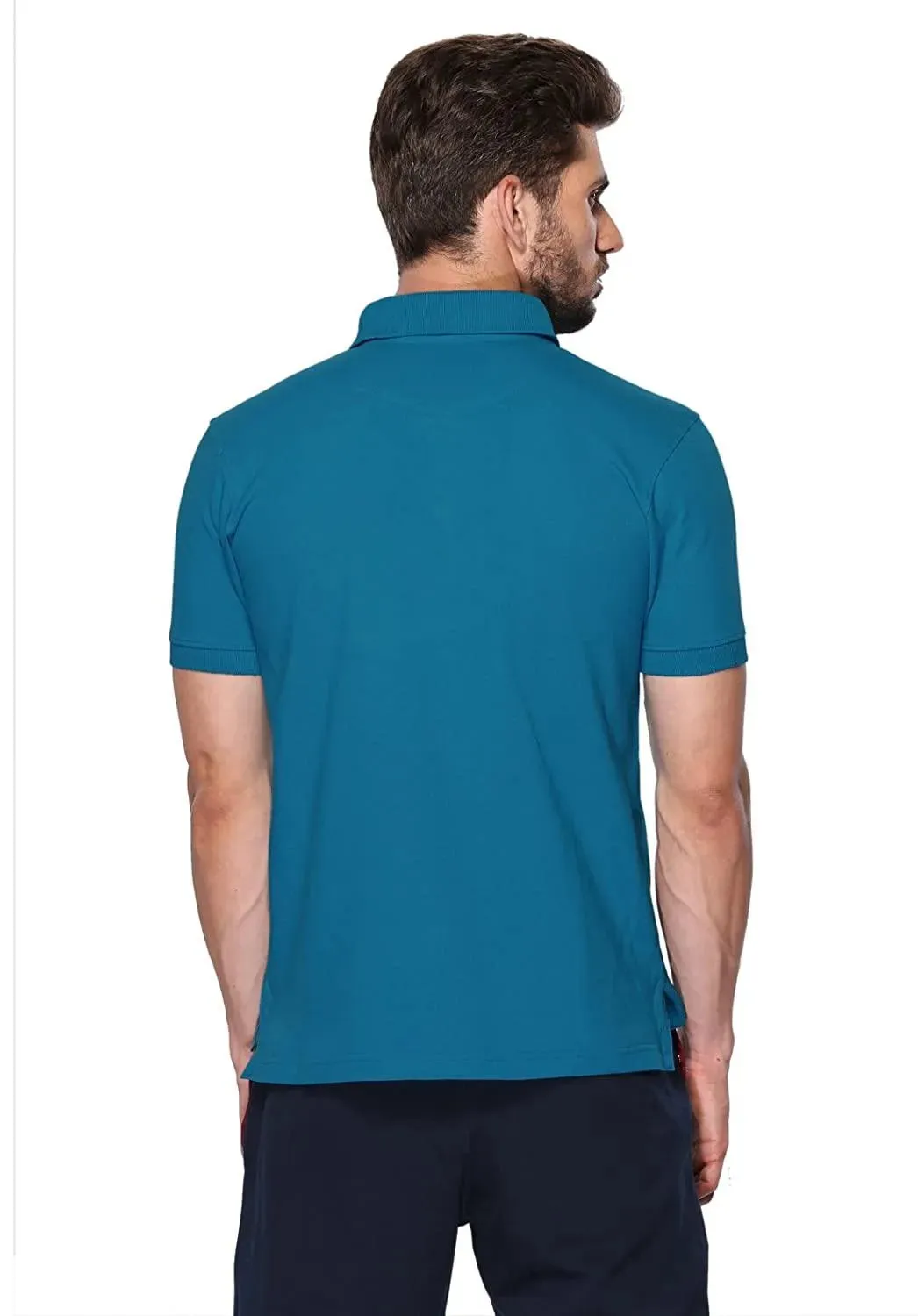 ONN Men's Cotton Polo T-Shirt (Pack of 2) in Solid Bright Blue-Coffee colours