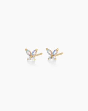 Opal Butterfly Studs