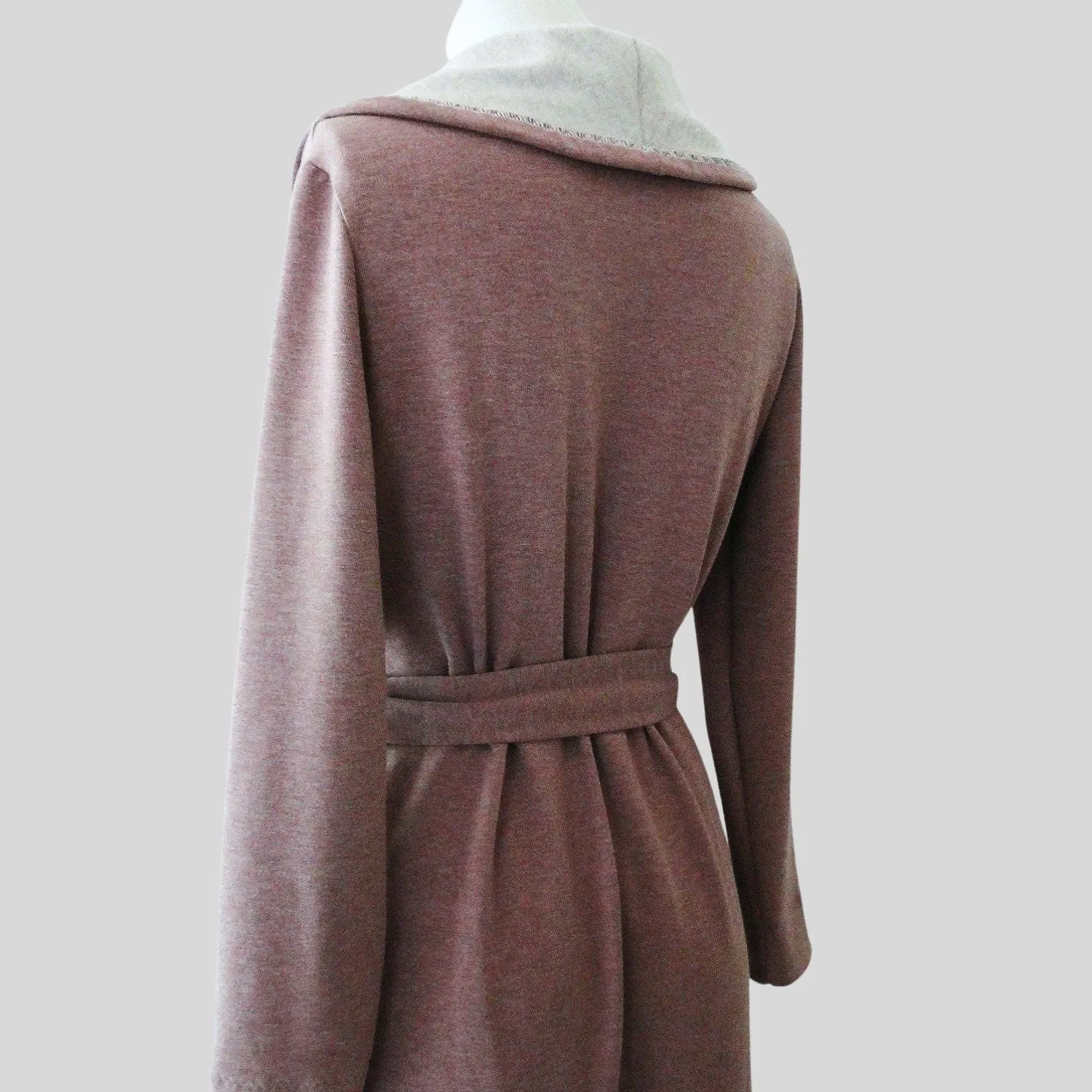 Organic cotton long bathrobe