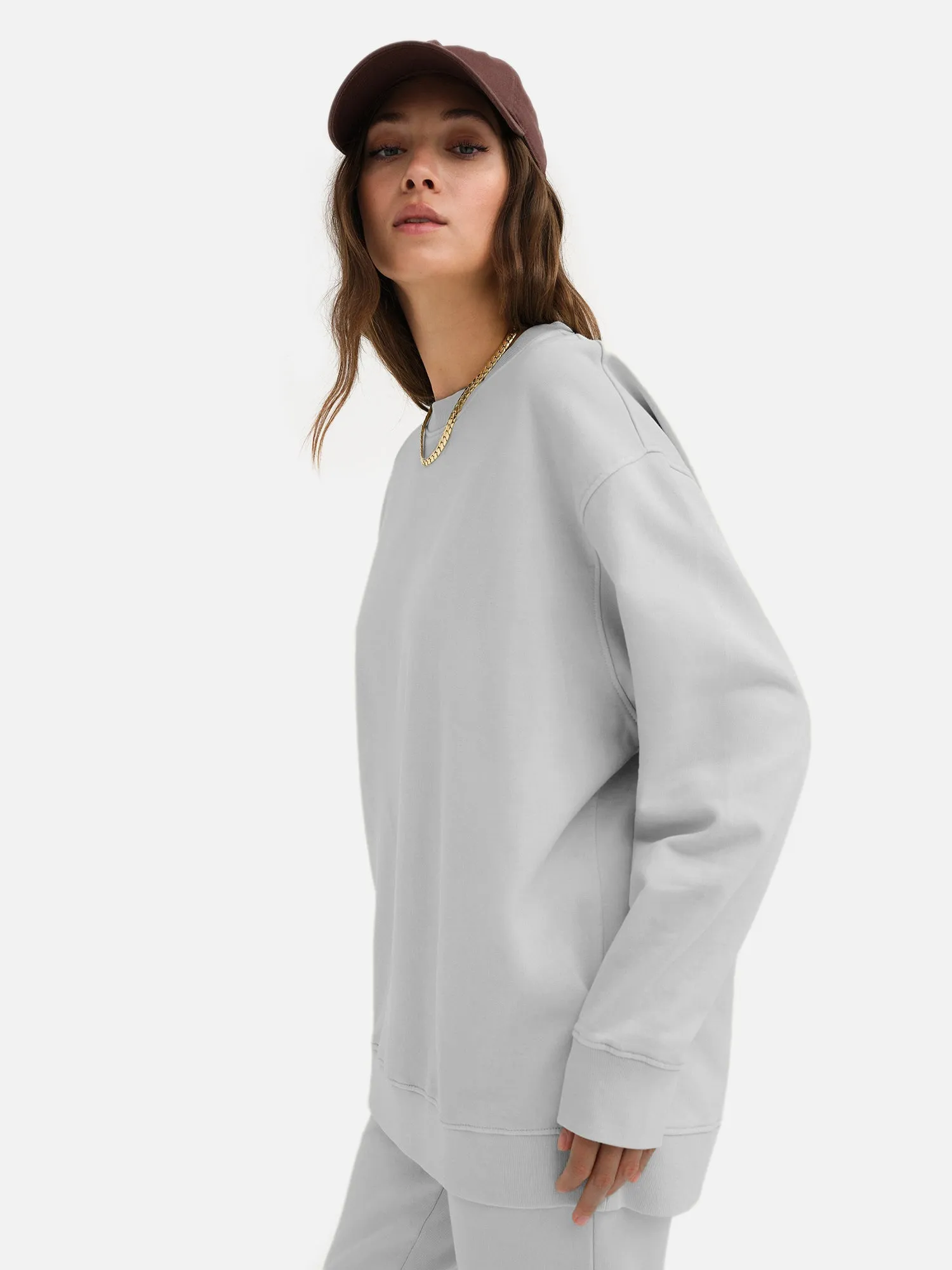 Organic Fleece Oversized Sweatshirt