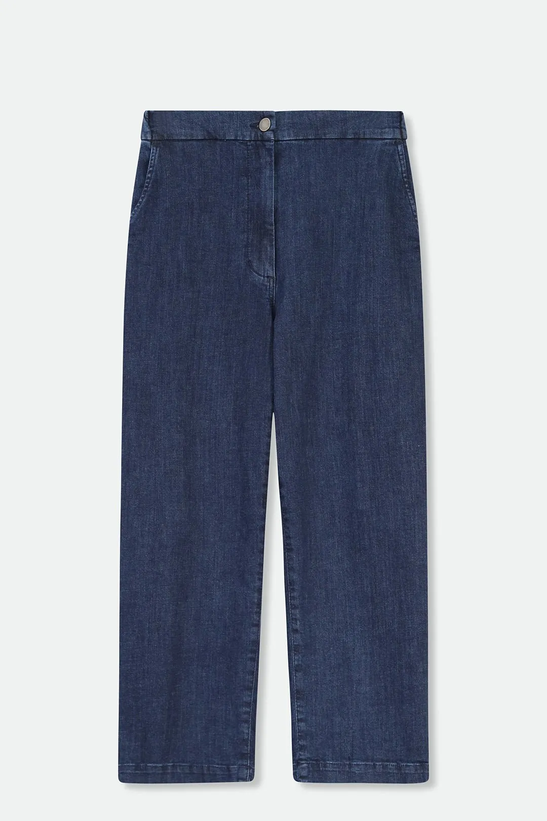 Paloma Denim Trouser in Organic Italian Cotton Stretch