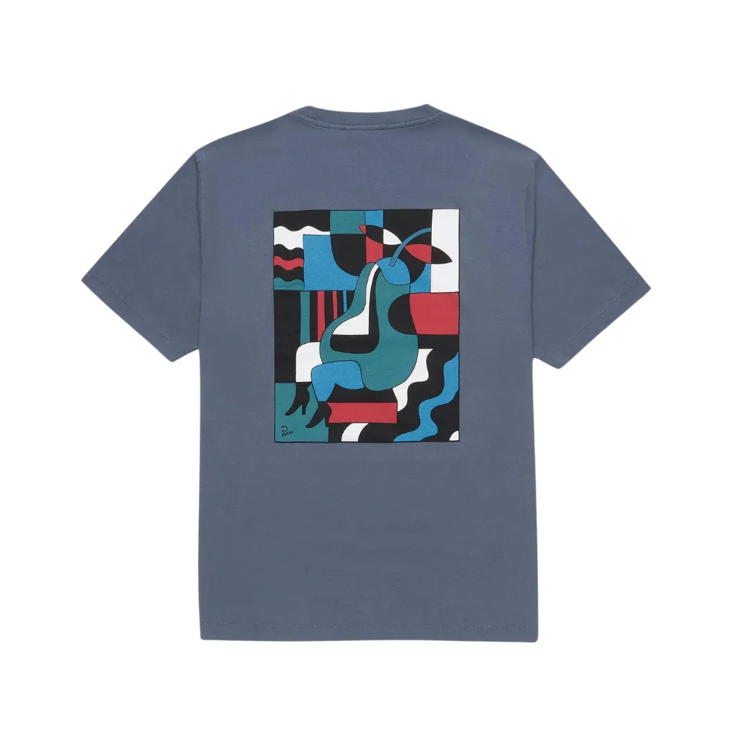 Parra Blue Sitting Pear S/S Tee - Indigo