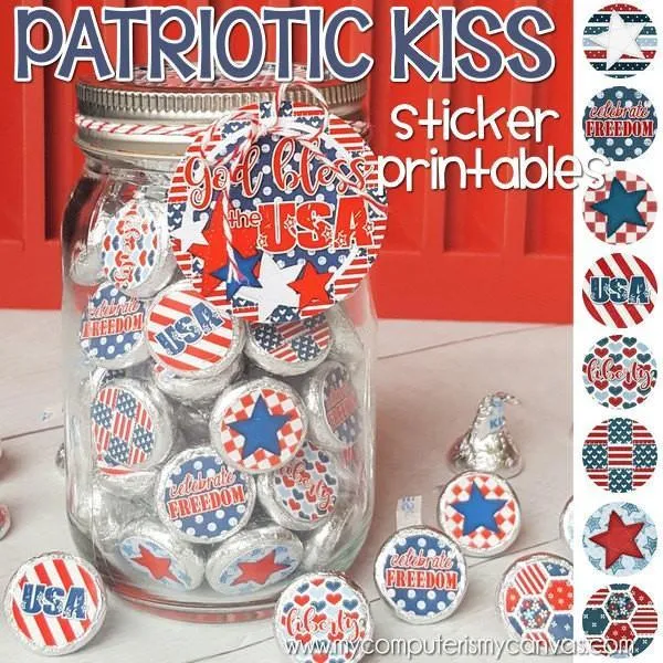 Patriotic KISS PRINTABLES