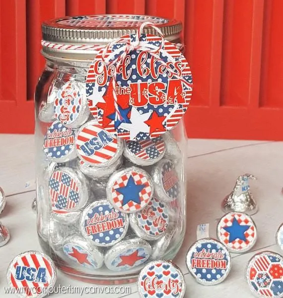 Patriotic KISS PRINTABLES