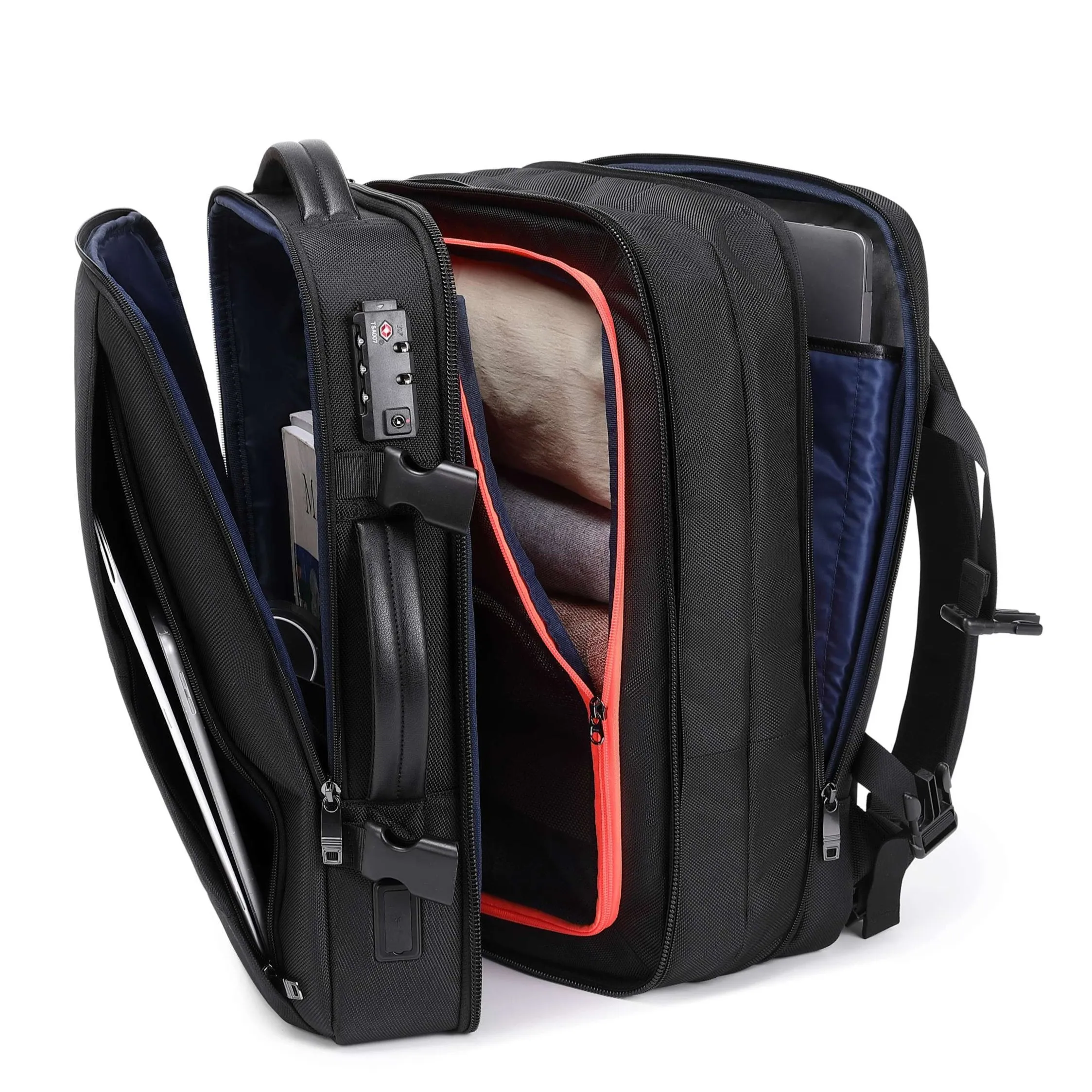 Pro Travel Vegan Backpack 401 - Expandable & Lock