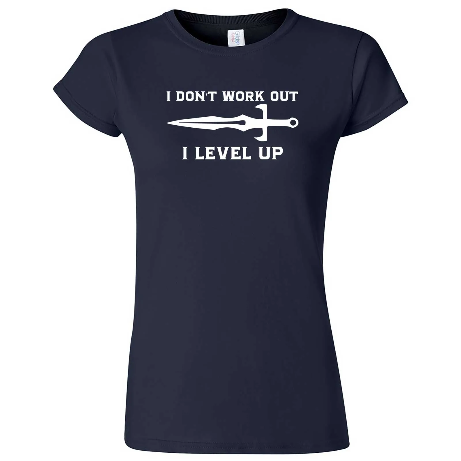 "I Don't Work Out, I Level Up - RPGs" women's t-shirt