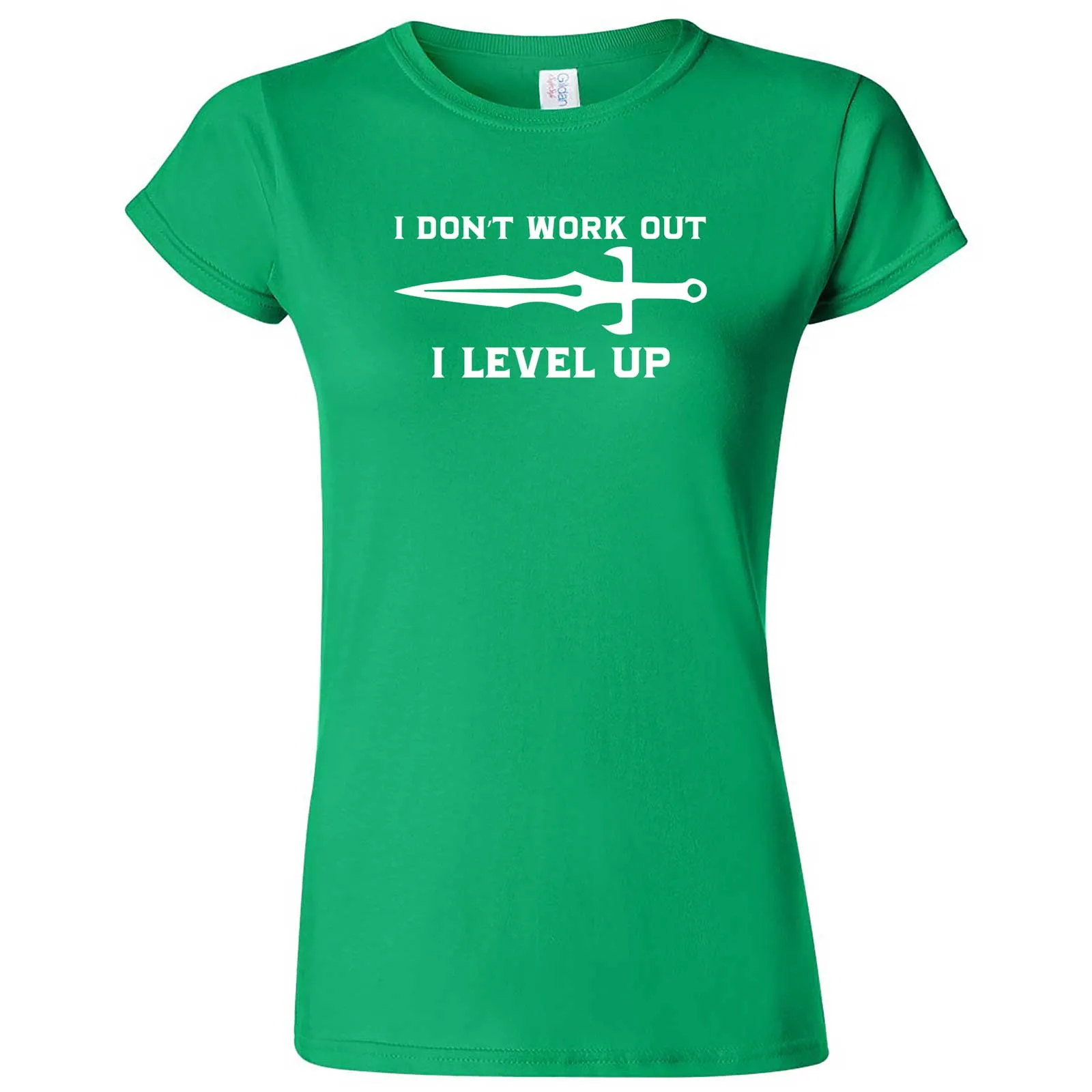 "I Don't Work Out, I Level Up - RPGs" women's t-shirt