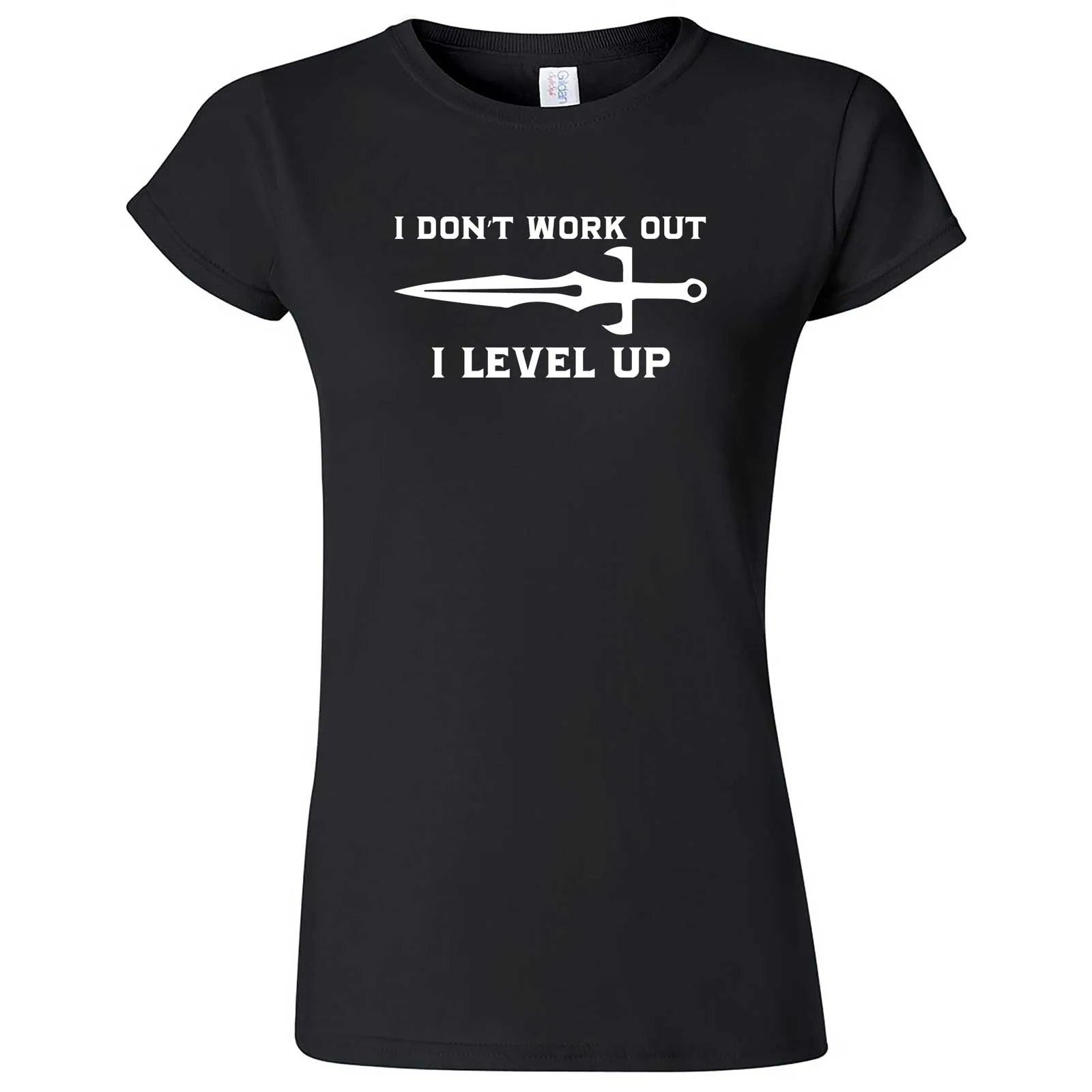 "I Don't Work Out, I Level Up - RPGs" women's t-shirt