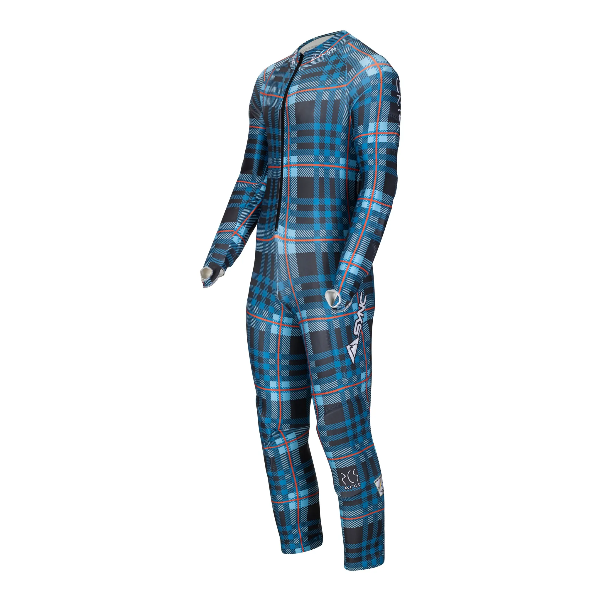 RCS Signature Adult Race Suit - Blue Plaid