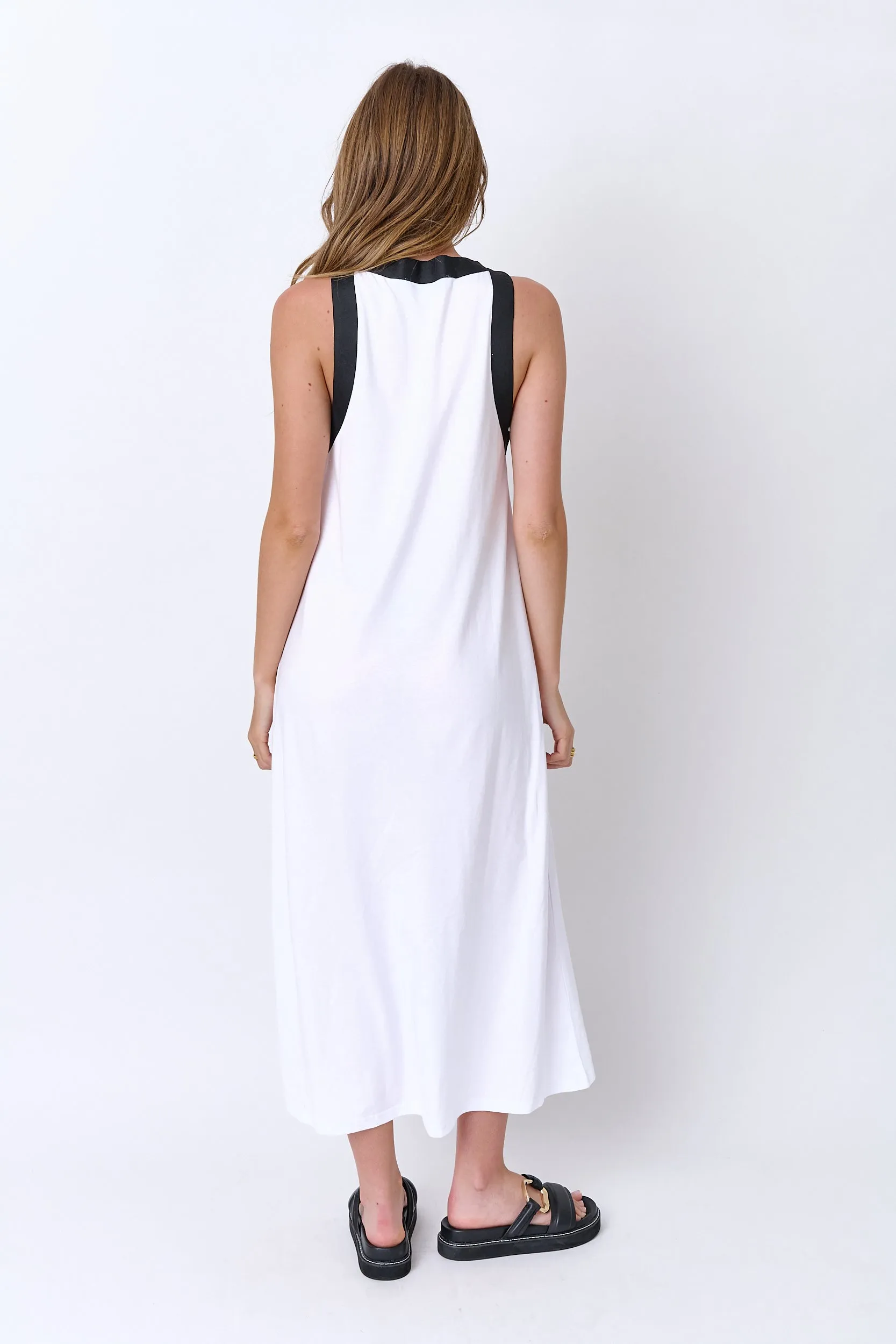 REIGN Dress White & Black