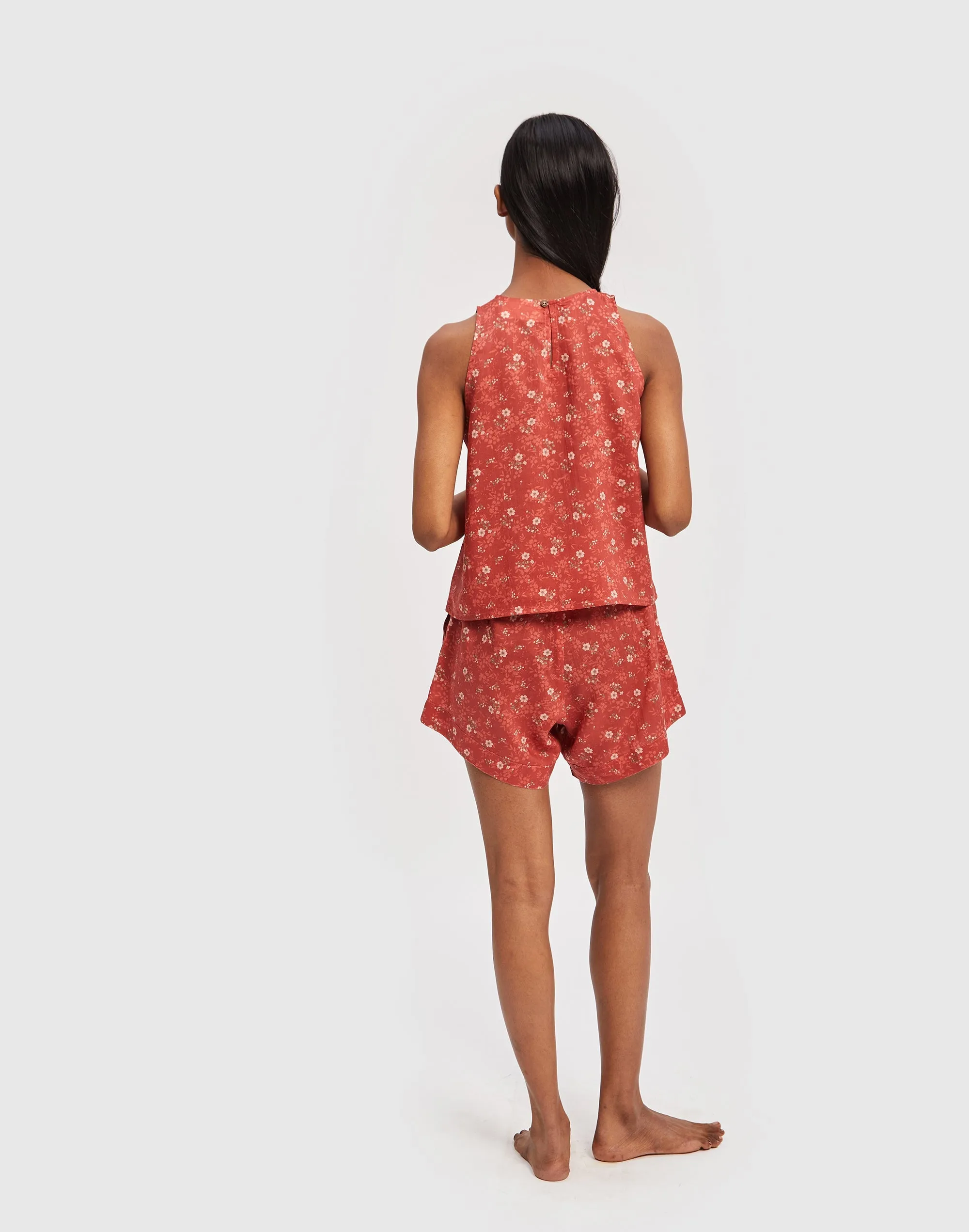 Reistor Crimson Affair Pajama Shorts Set