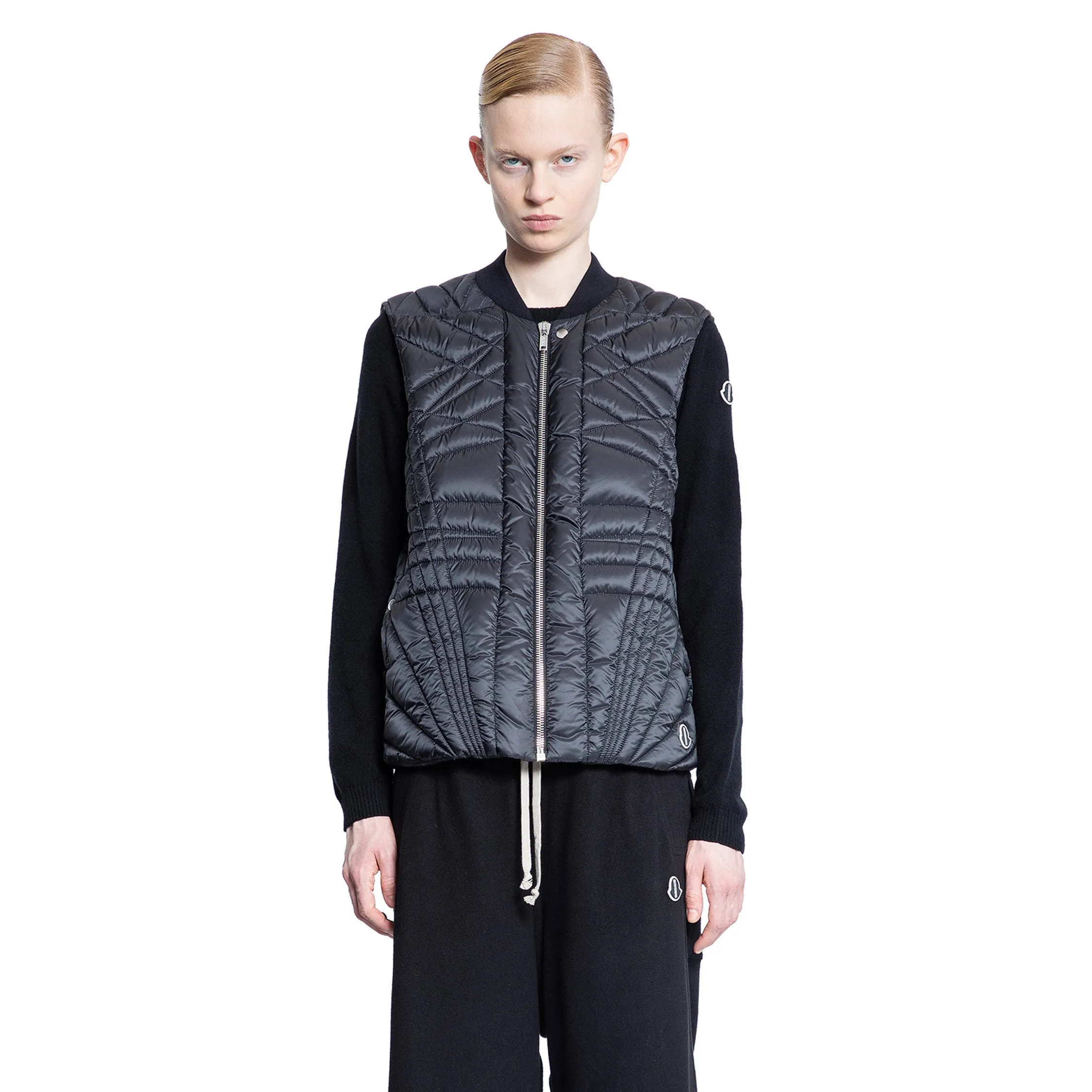 RICK OWENS WOMAN BLACK VESTS