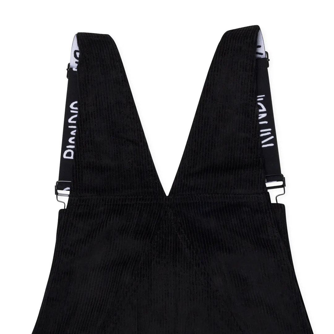 RIPNDIP NERMY BUDDY CORDUROY OVERALLS-BLACK