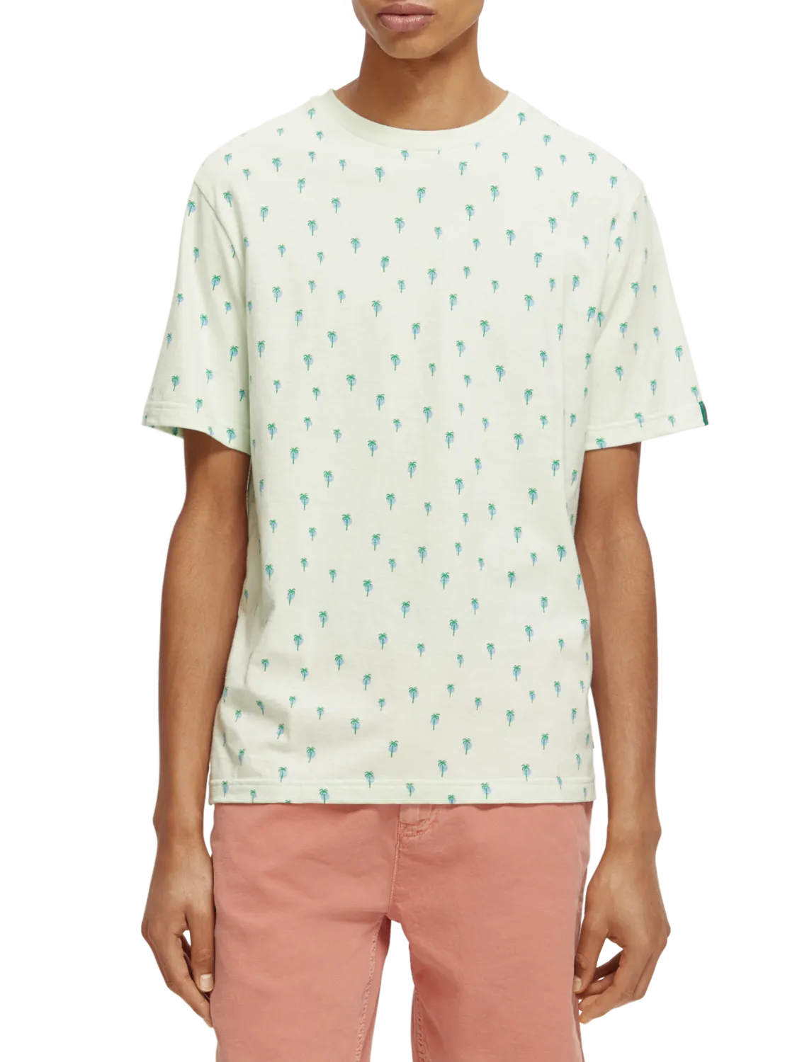 Scotch & Soda - Mini Palm Print Tee - Mint