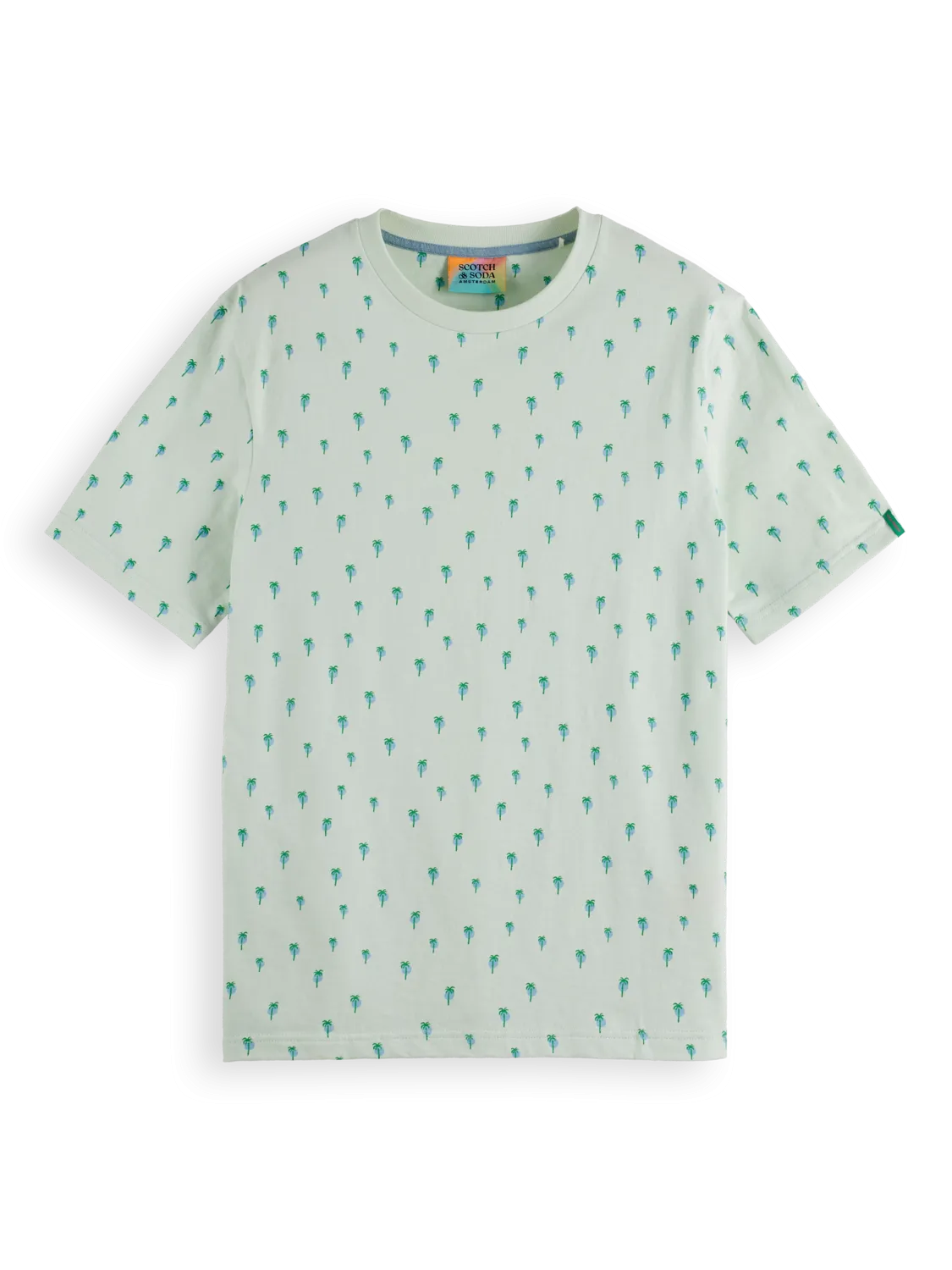 Scotch & Soda - Mini Palm Print Tee - Mint