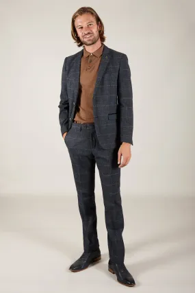 SCOTT - Blue Check Two Piece Suit