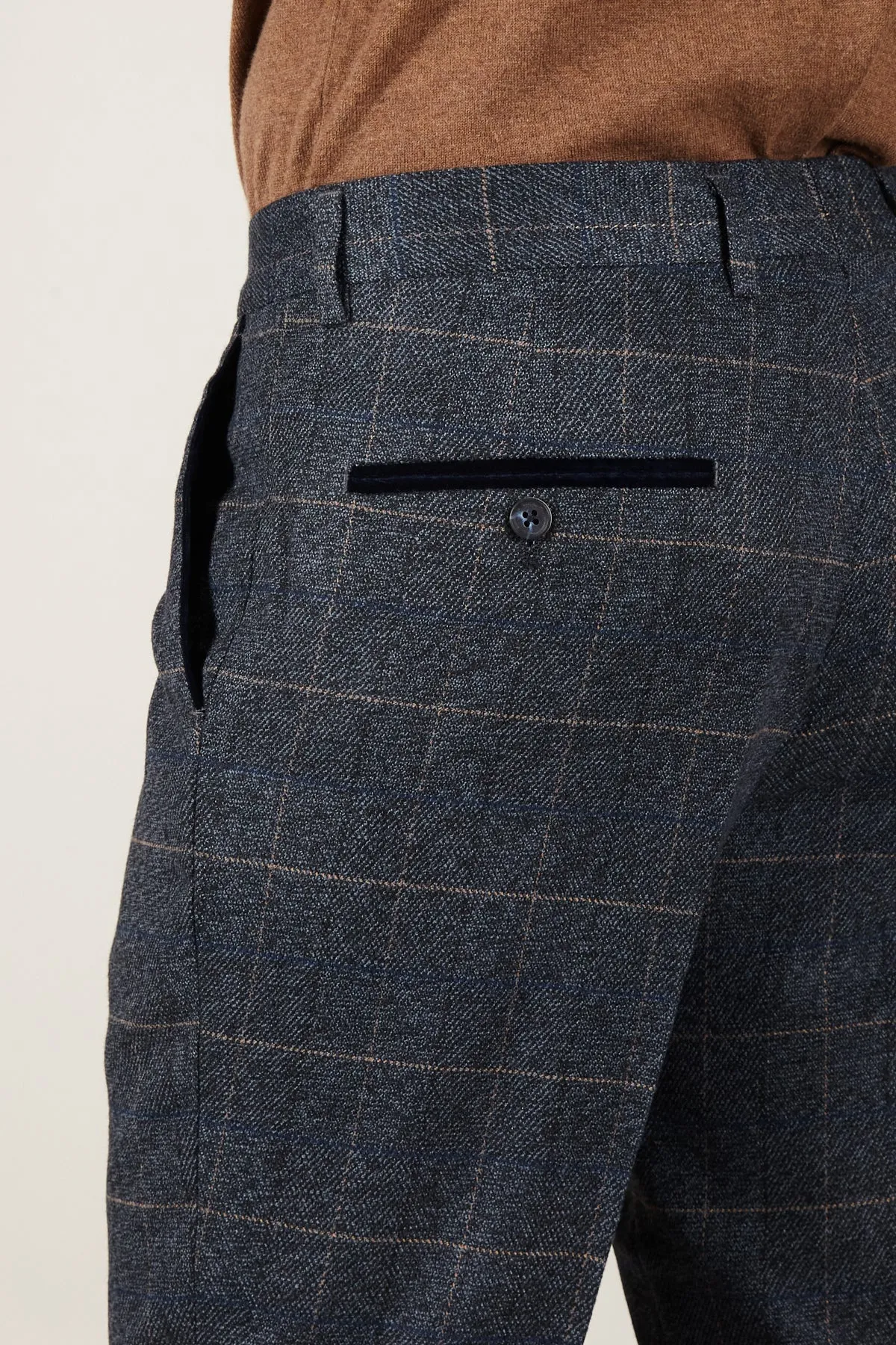 SCOTT - Blue Check Two Piece Suit