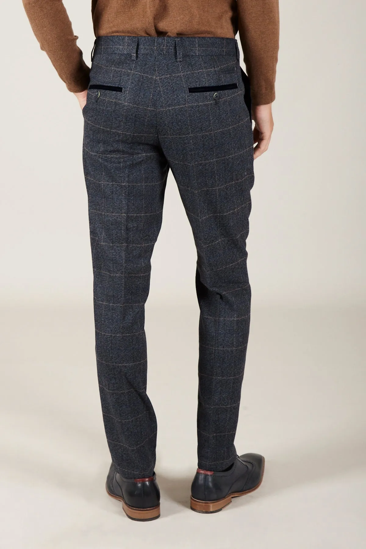 SCOTT - Blue Check Two Piece Suit