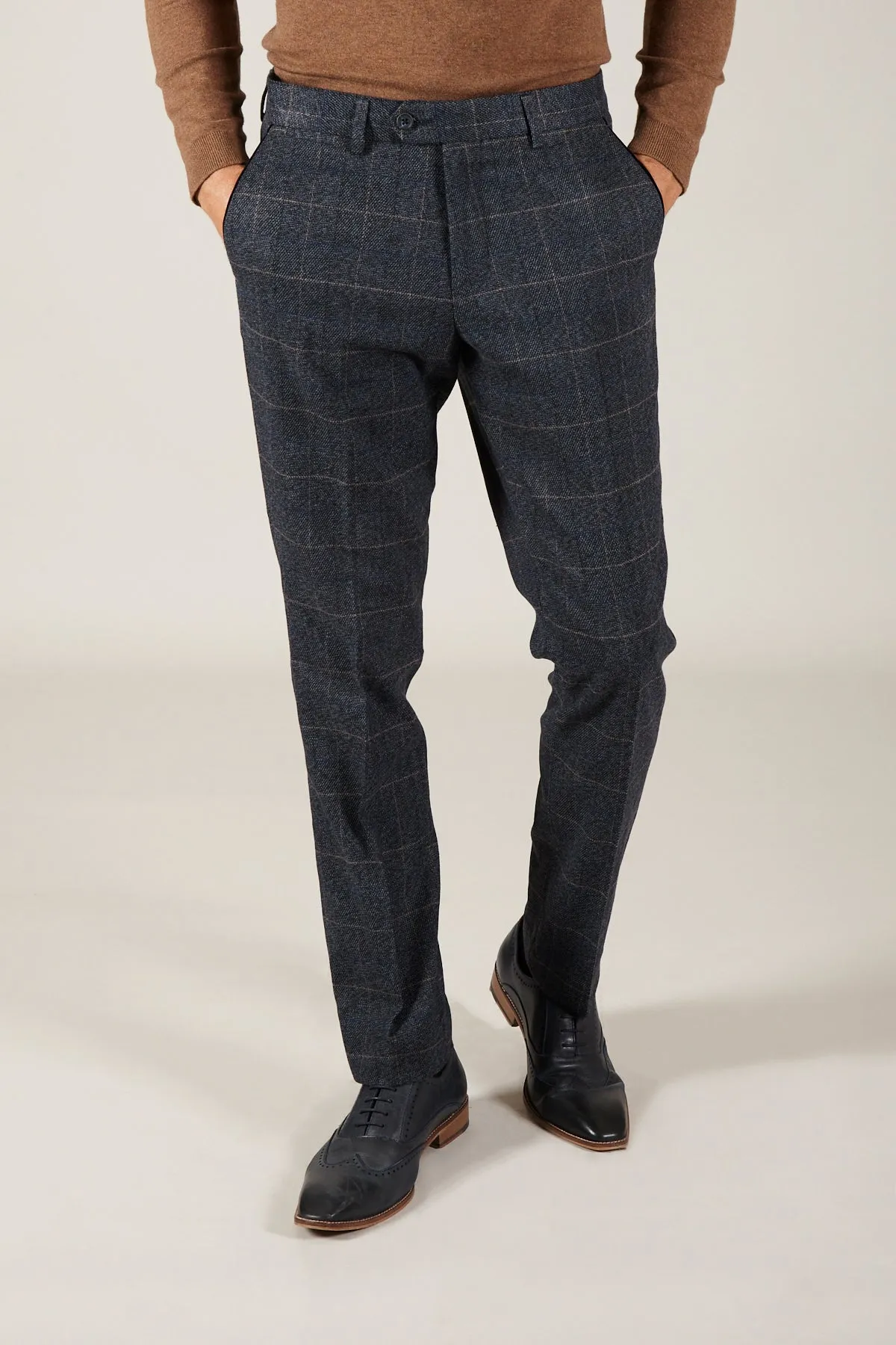 SCOTT - Blue Check Two Piece Suit