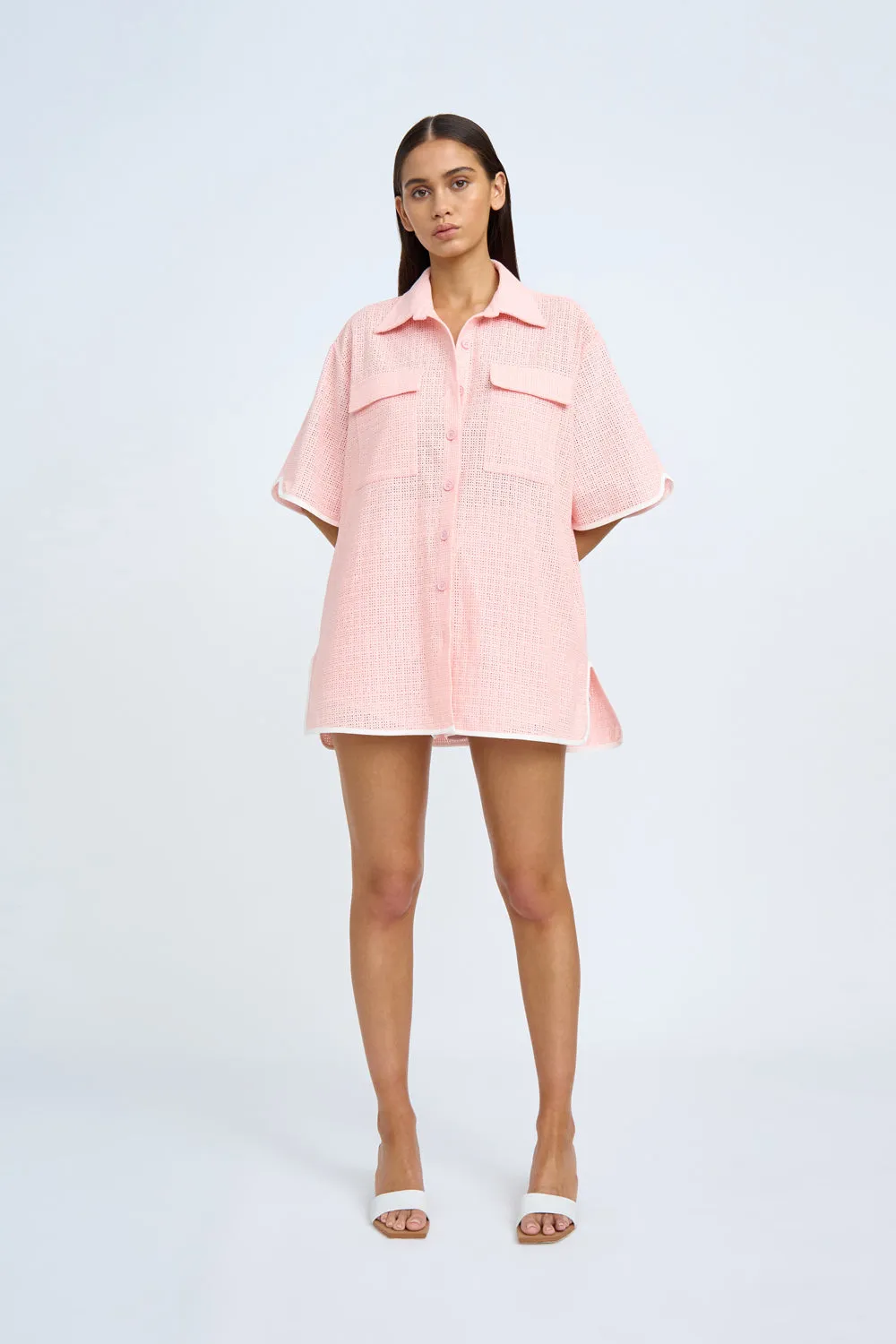 Serena Pocket Sun Shirt | Final Sale - Dusty Pink