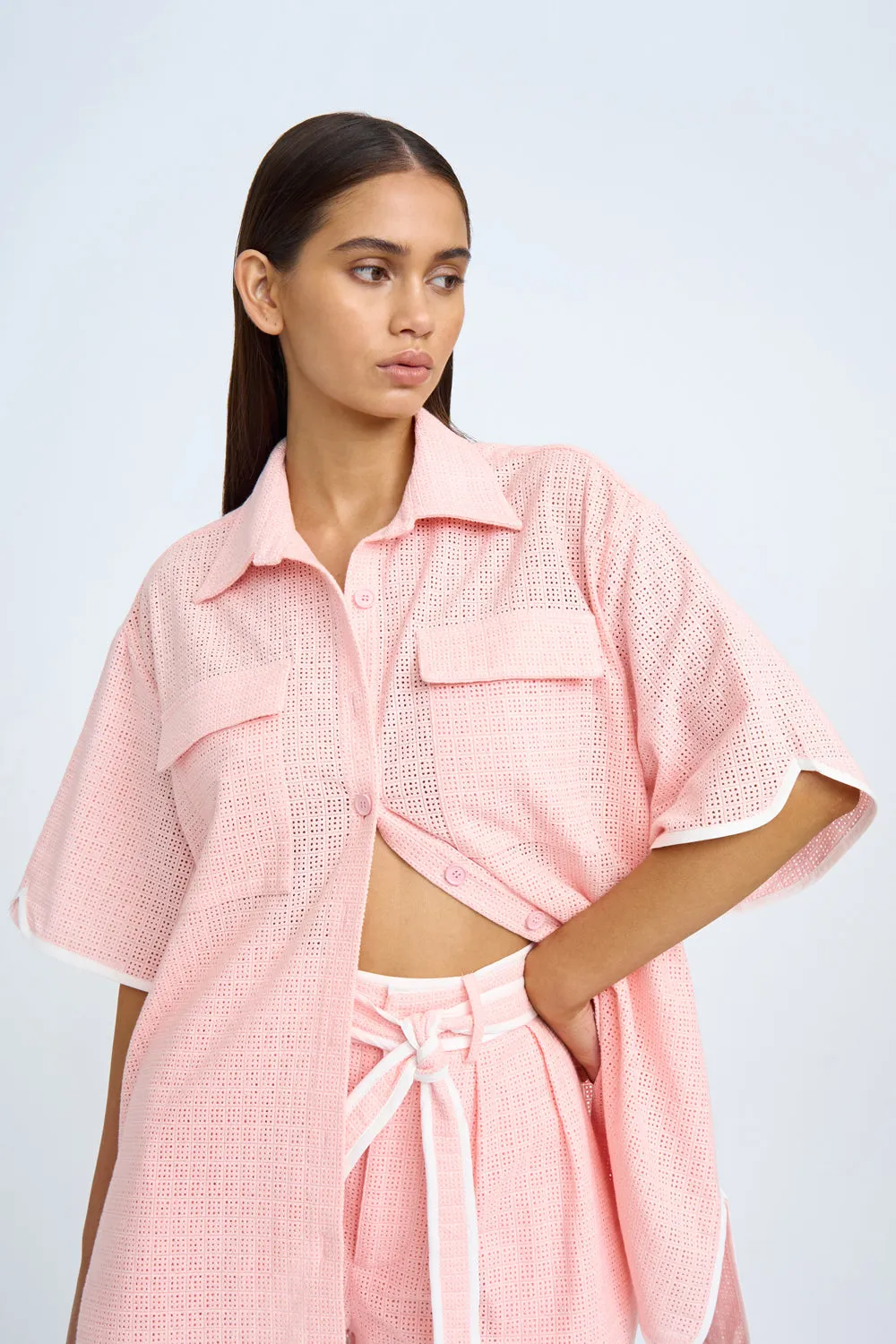 Serena Pocket Sun Shirt | Final Sale - Dusty Pink