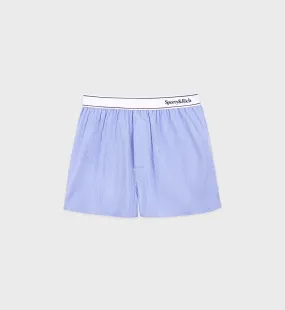 Serif Logo Boxer Short - Blue/White Striped