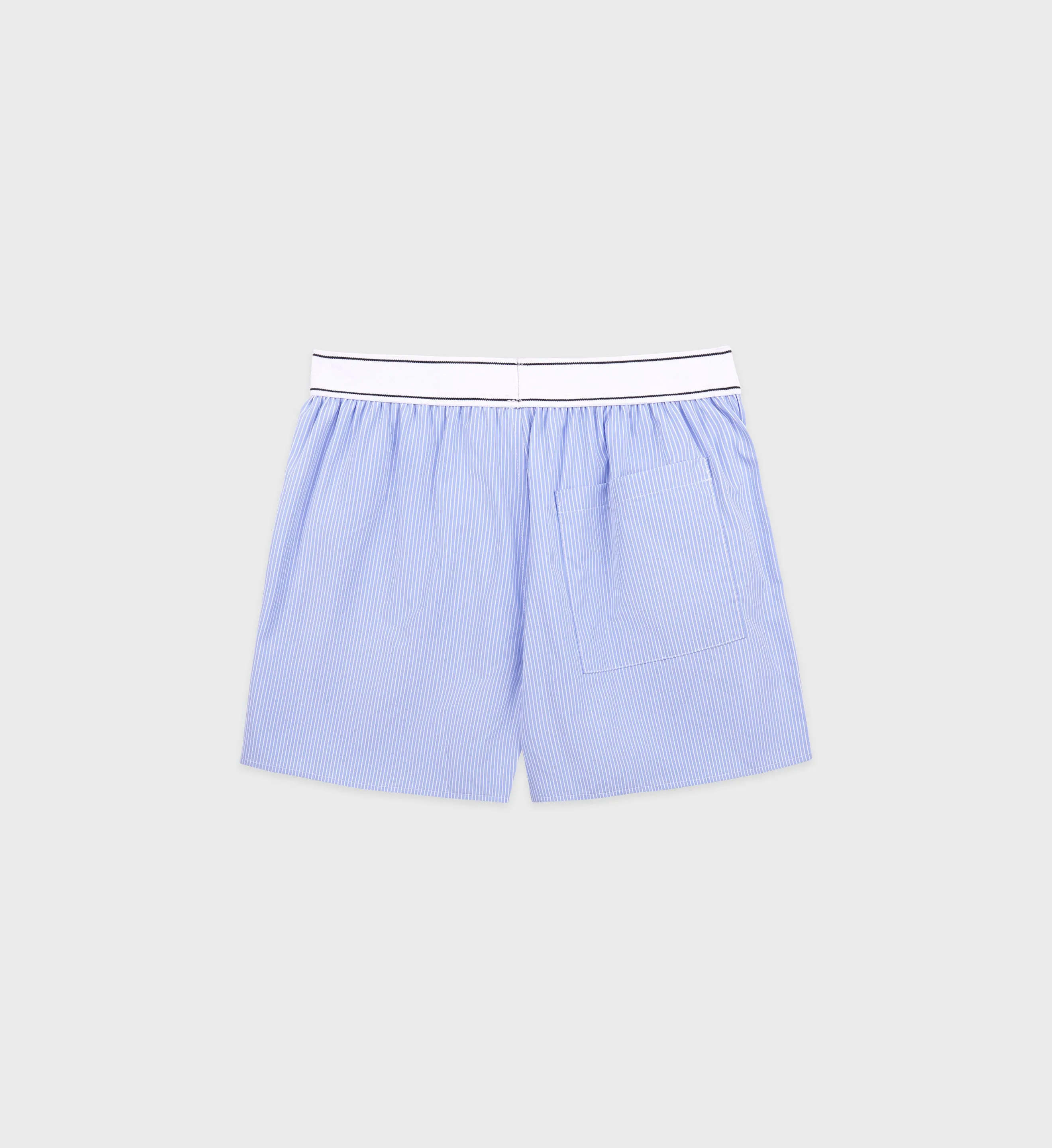 Serif Logo Boxer Short - Blue/White Striped