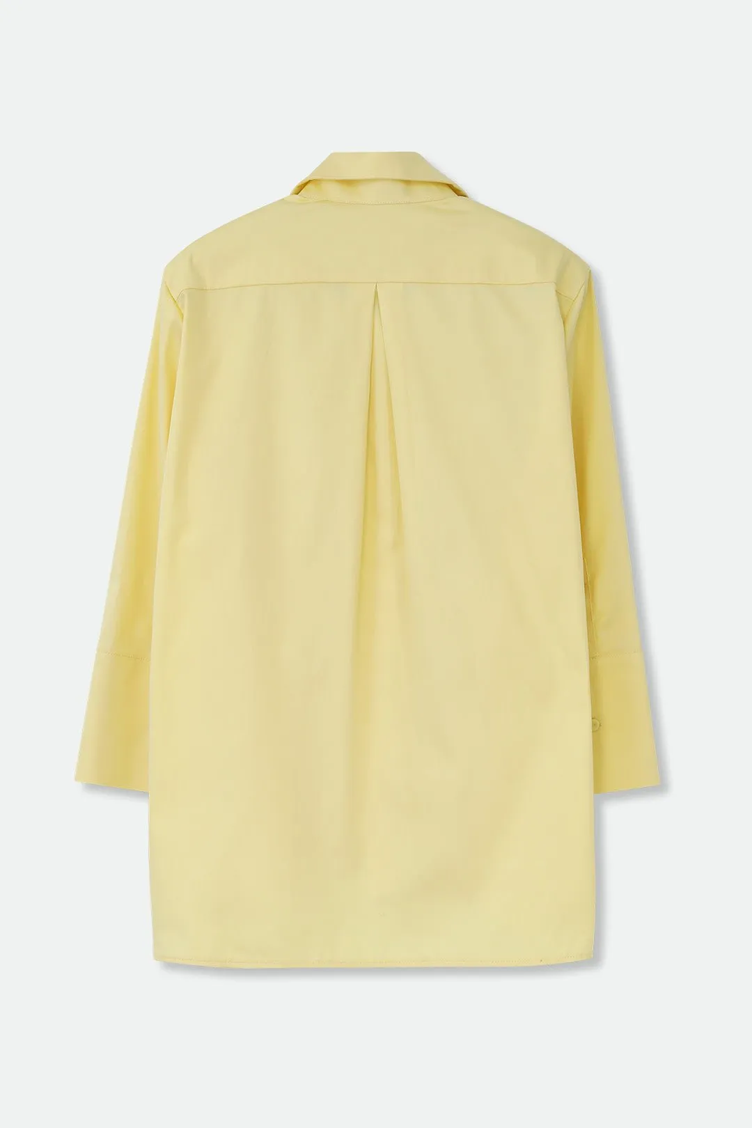 SEVILLA SHIRT IN ITALIAN COTTON POPLIN STRETCH IN YELLOW