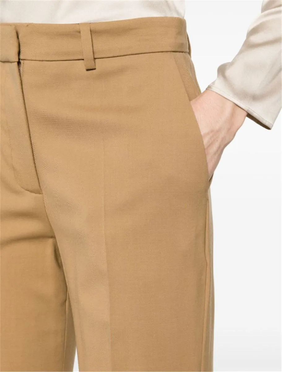 STRAIGHT-LEG VIRGIN-WOOL TROUSERS