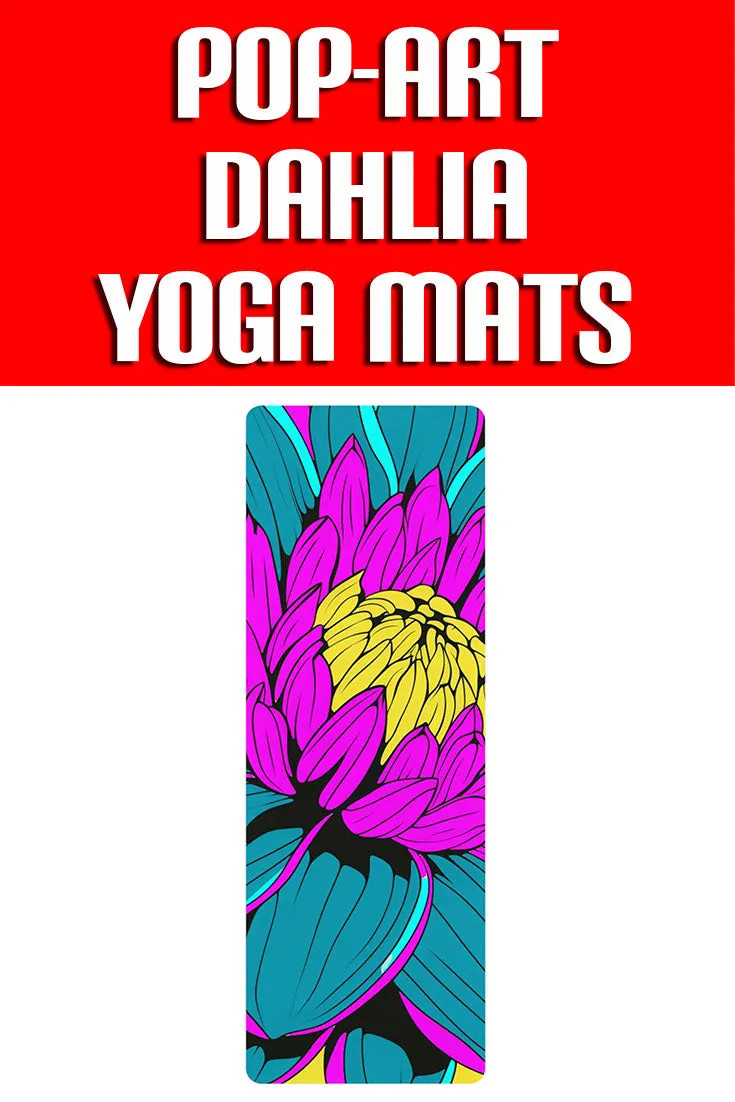 Strike a Pose on a Pop Art Yoga Mat: Inspired by Roy Lichtenstein's Dahlia 001