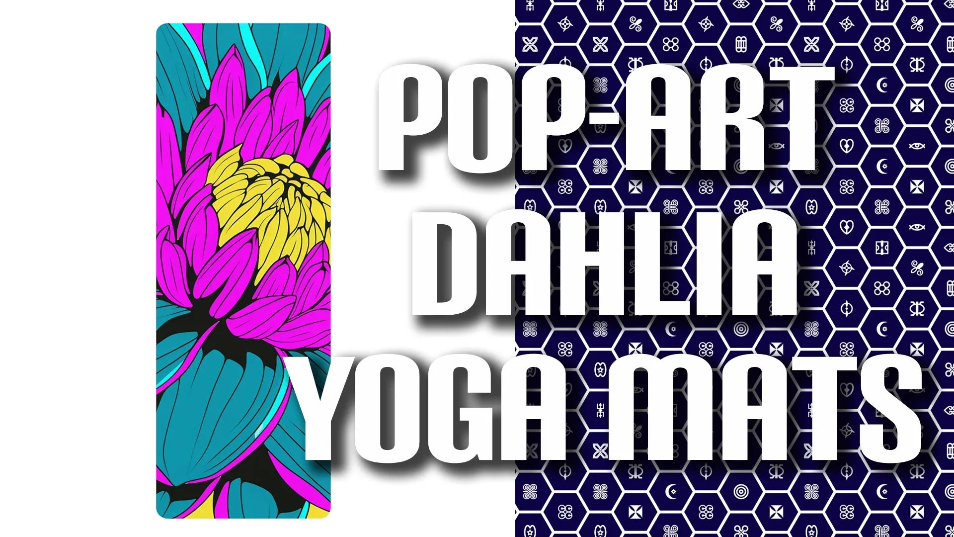 Strike a Pose on a Pop Art Yoga Mat: Inspired by Roy Lichtenstein's Dahlia 001