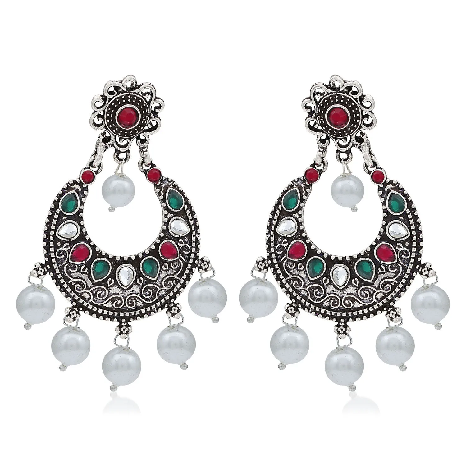 Sukkhi Astonish Oxidised Chandbali Earring For Women