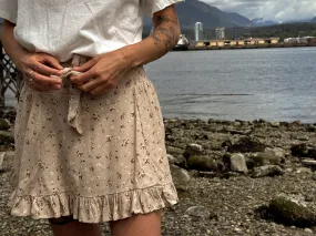 Sun Skirt - Sand Floral Print