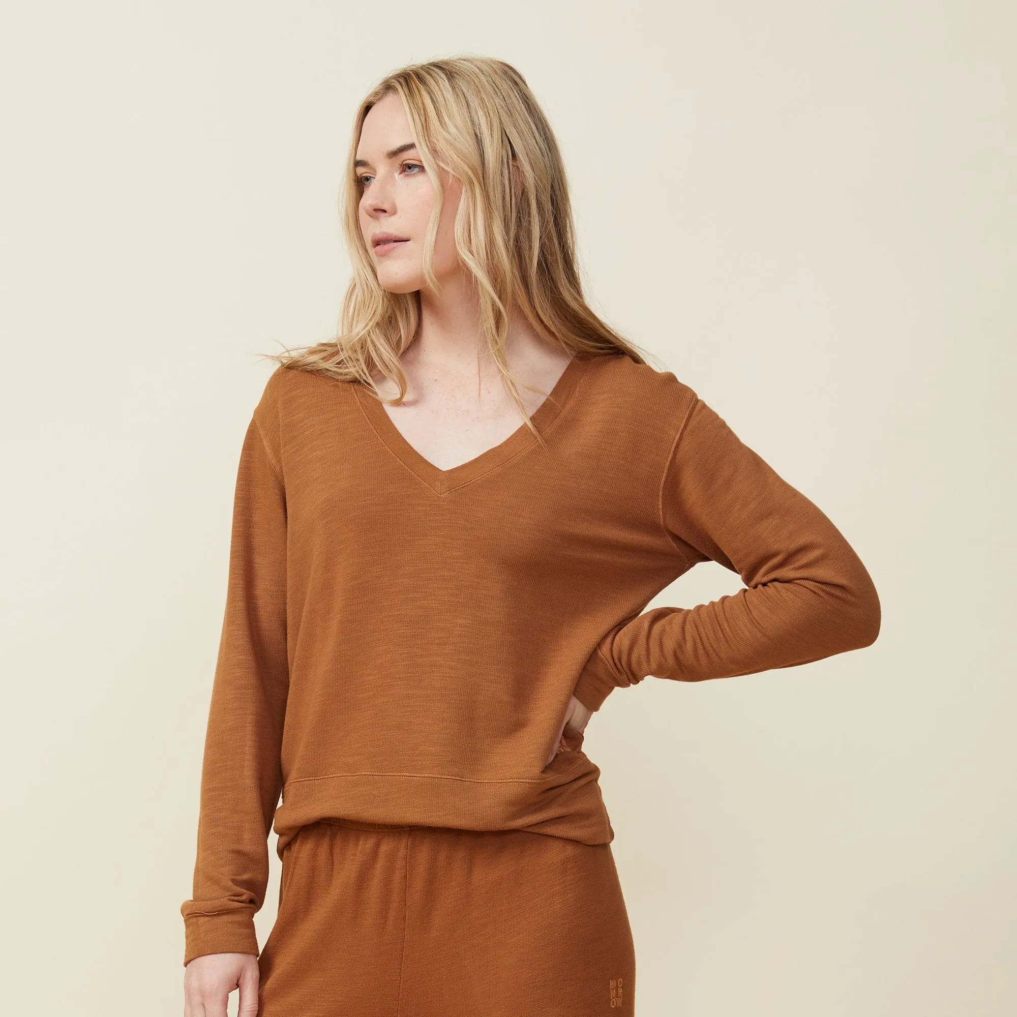 Supersoft Long Sleeve V Neck