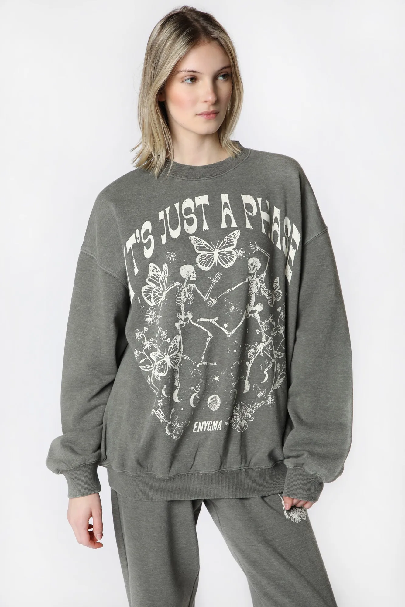 Sweatshirt Just a Phase Enygma Femme