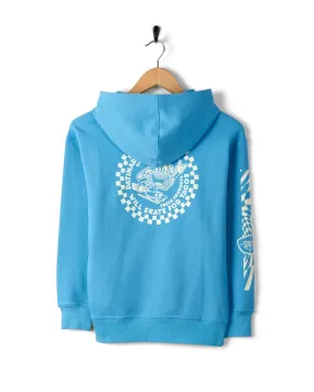 Taco Tok - Recycled Kids Pop Hoodie - Blue