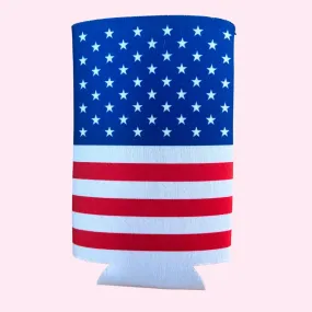 Tall Can Cooler - Flag