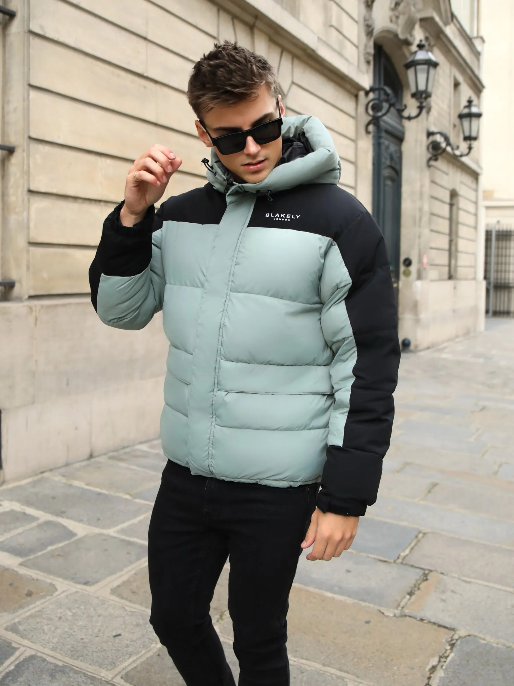 Tampa Puffer Coat - Sage Green