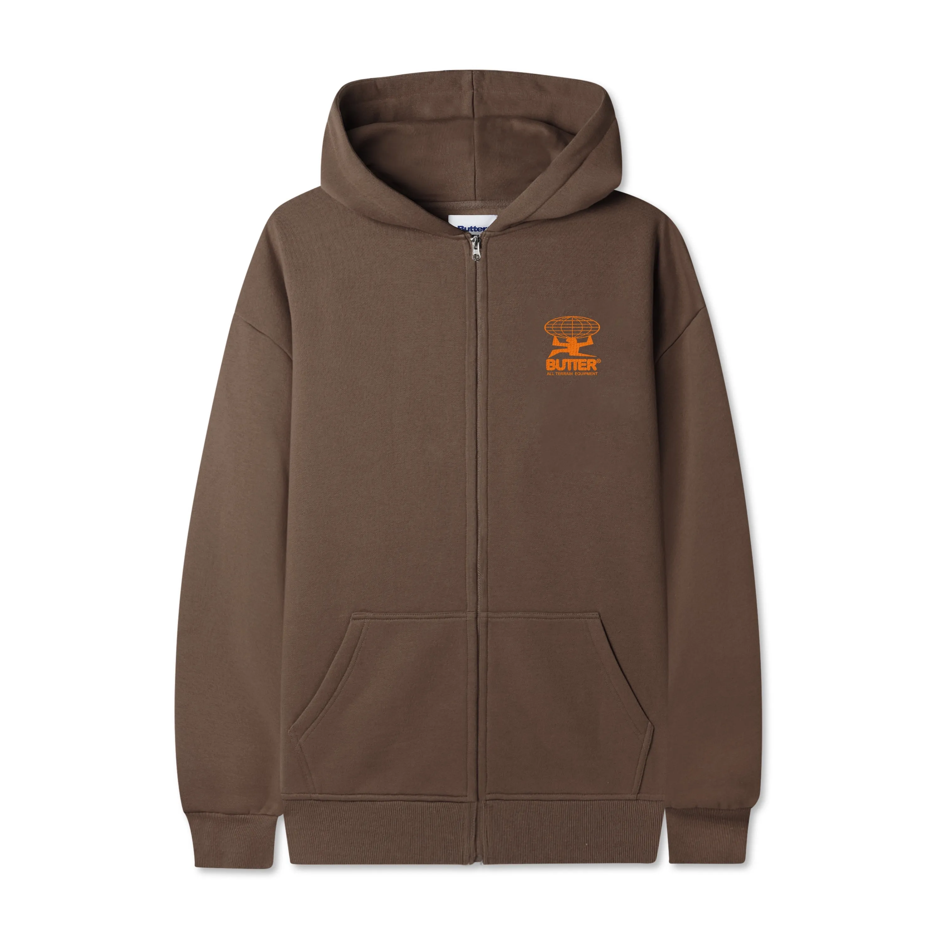 Terrain Zip-Thru Hood, Washed Brown