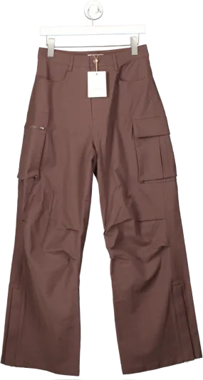 The Frankie Shop Brown Valo Cargo Pants UK S