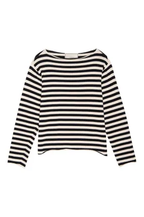 The Great Sailor Sweater in Black Stripe