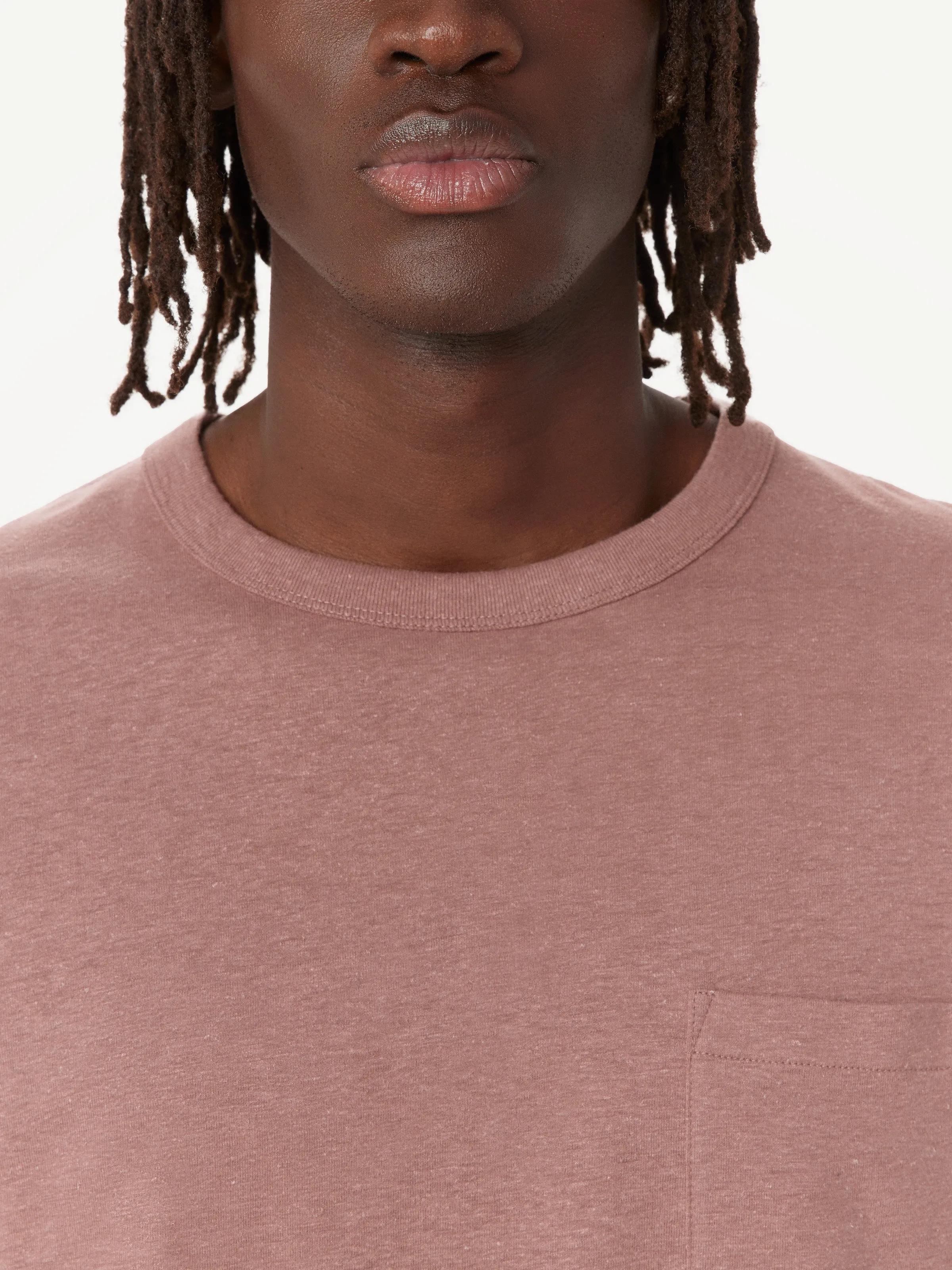 The Slim Hemp T-Shirt in Twilight Mauve