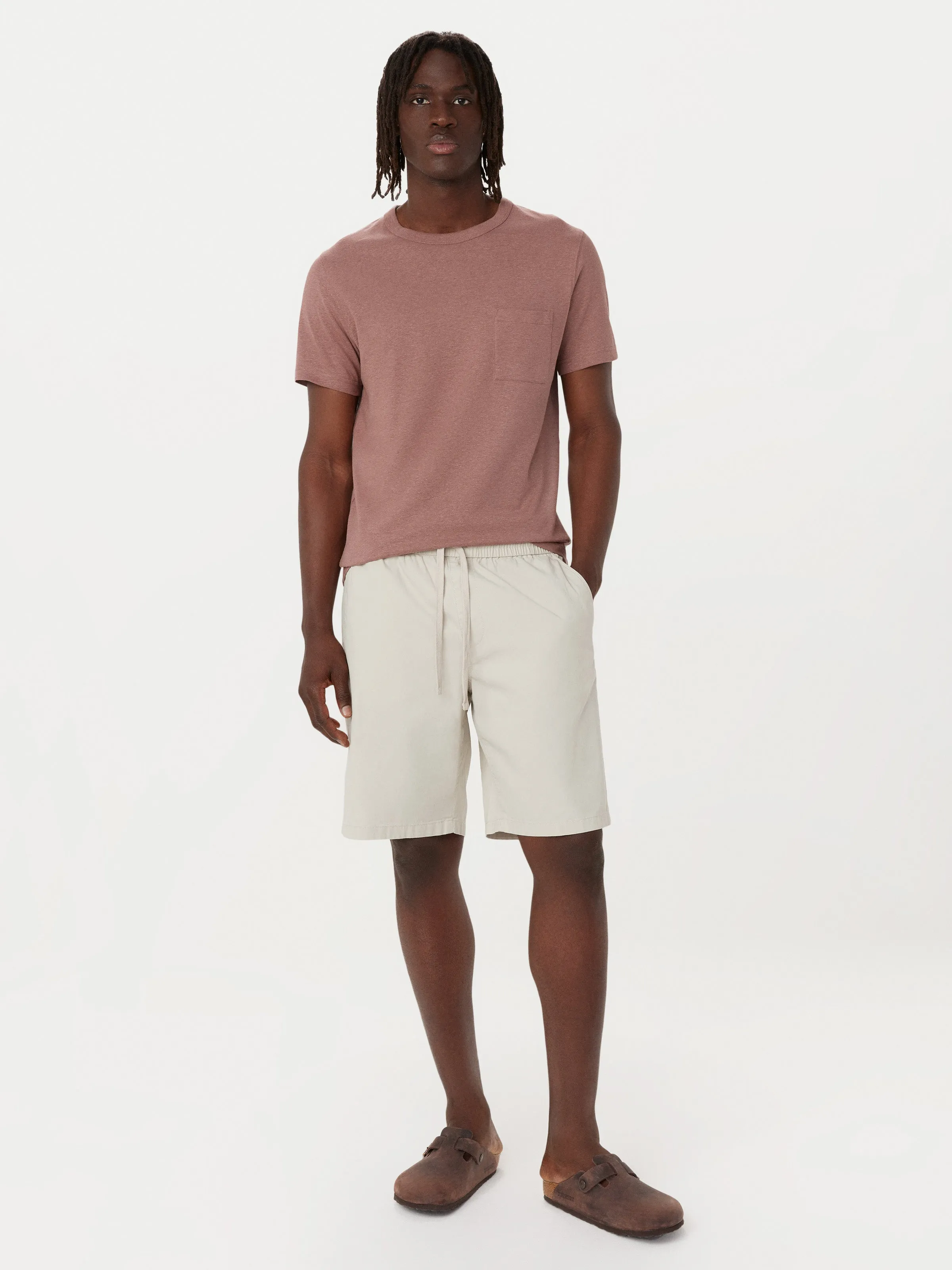 The Slim Hemp T-Shirt in Twilight Mauve