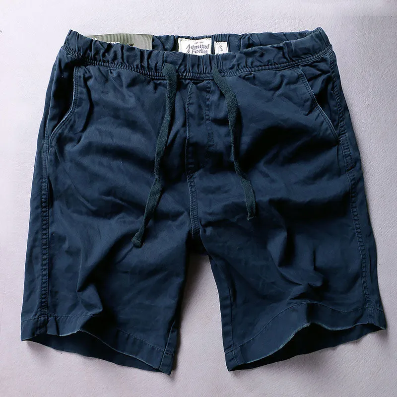 Tooling Casual Elastic Waist Men's Shorts